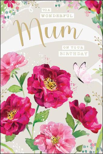 Picture of TO A WONDERFUL MUM ON YOUR BIRTHDAY CARD